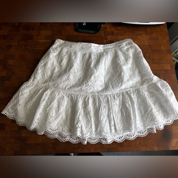 Hudson's Bay Company Dresses & Skirts - Hudson North White Eyelet Mini Skirt